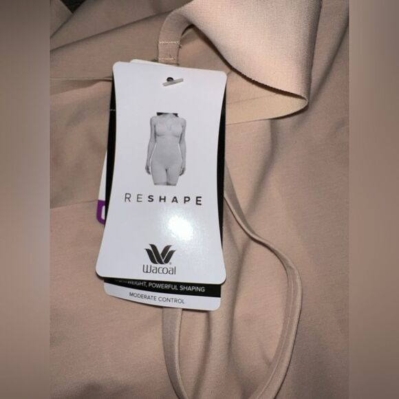 Wacoal Beyond Naked Pima Cotton‎ Blend Open Bust Thigh Shaper Size 2XL - Picture 7 of 10